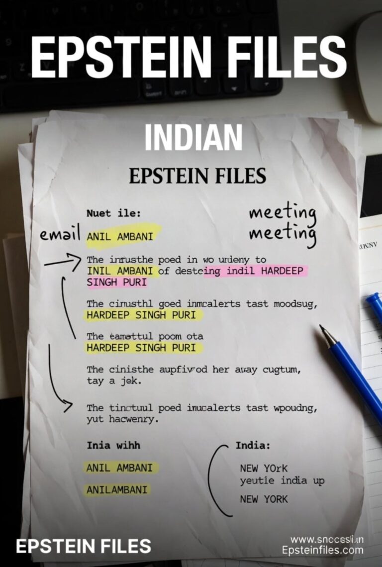 एपस्टीन फ़ाइल्स का बवंडर